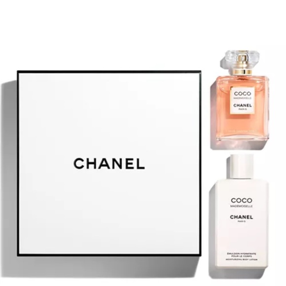 CHANEL Coco Mademoiselle Fragrance and Lotion Set - Pink and White - Picture 1 of 3